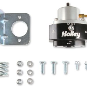 Holley Fuel Pressure Regulator, 4-65 PSI, 6AN O-Ring Inlet/ 6AN O-Ring Outlet/ 6AN O-Ring Return, Boost Reference 1:1 – 12-880