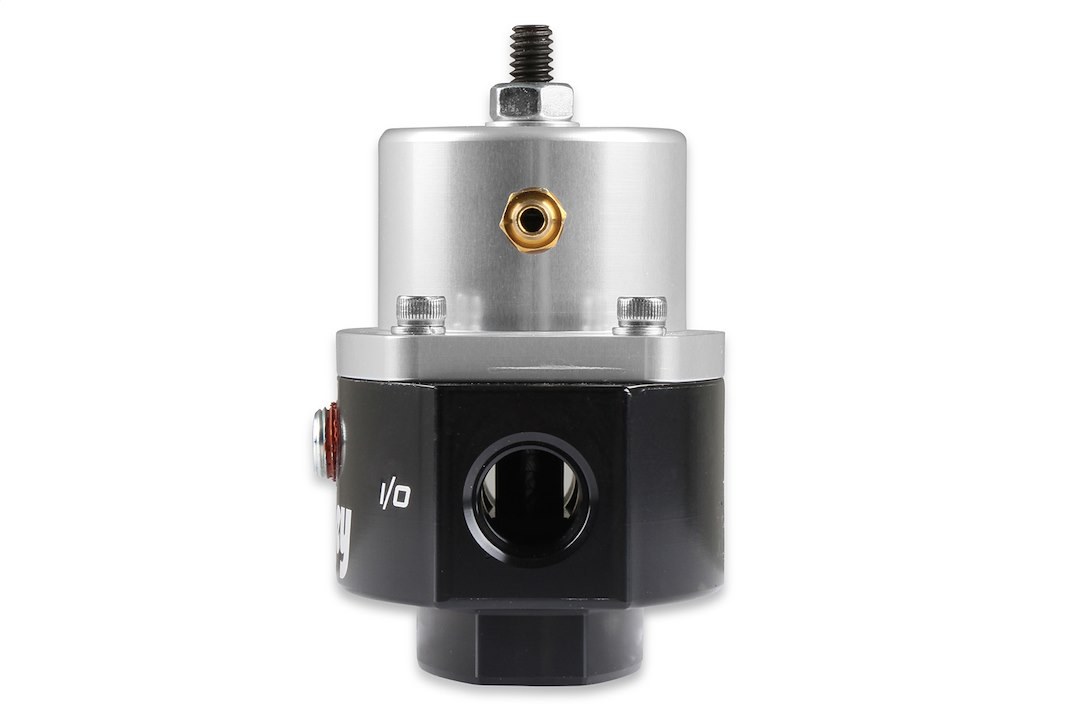 Holley Fuel Pressure Regulator, 4-65 PSI, 6AN O-Ring Inlet/ 6AN O-Ring Outlet/ 6AN O-Ring Return, Boost Reference 1:1 – 12-880