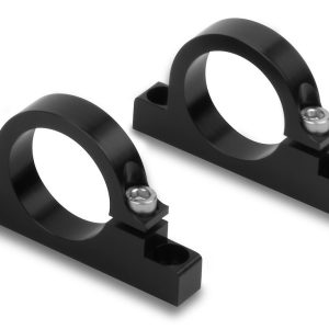 Holley Fuel Filter Mounting Bracket, For Use with Holley 100 Gph Hp Billet Fuel Filter, Black, Anodized, Aluminum – 162-573