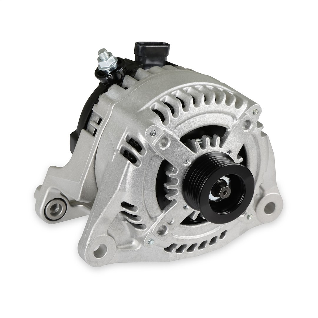 Holley Alternator/ Generator, Fits 2003 and Up 5.7L, 2011 and Up 6.4L Mopar Gen III Hemi Engines, Serpentine Pulley, 12 Volt, 150 Amp – 197-305