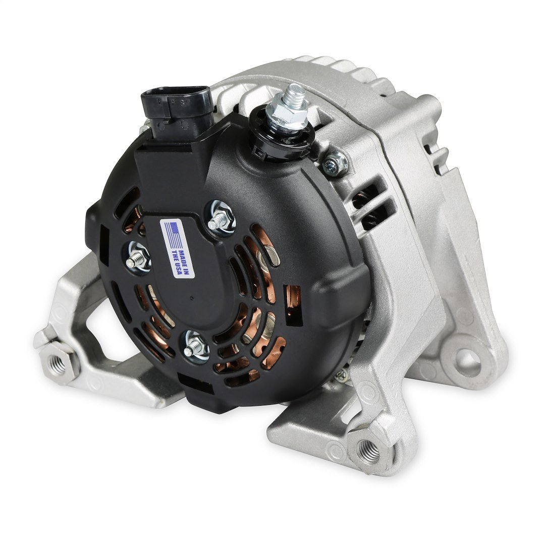Holley Alternator/ Generator, Fits 2003 and Up 5.7L, 2011 and Up 6.4L Mopar Gen III Hemi Engines, Serpentine Pulley, 12 Volt, 150 Amp – 197-305