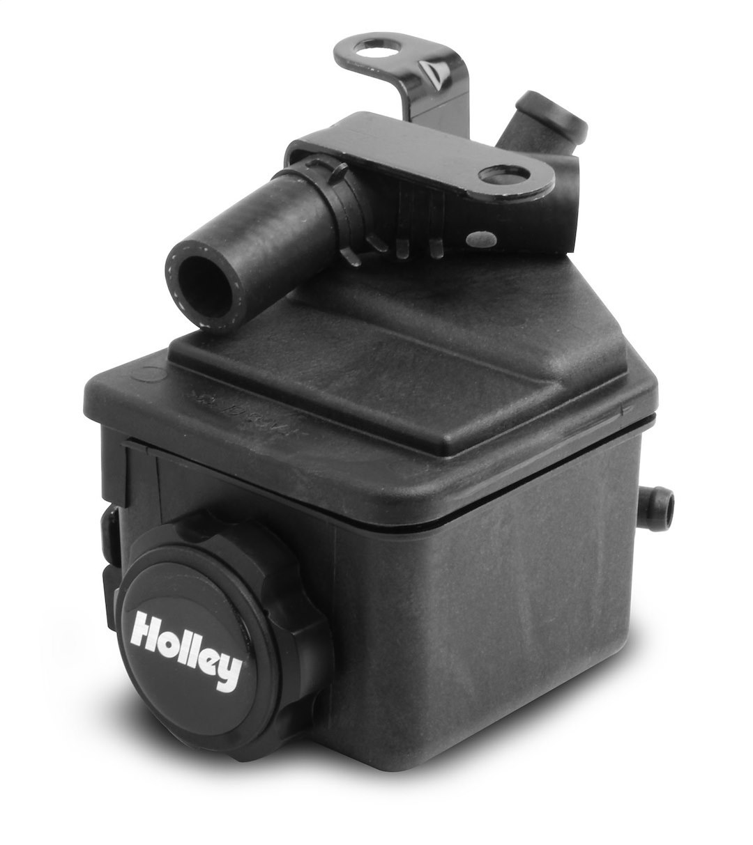 Holley Power Steering Reservoir, For Use with Any Holley Driver Side Ls Accessory Drive Brackets, Black, Plastic – 198-200