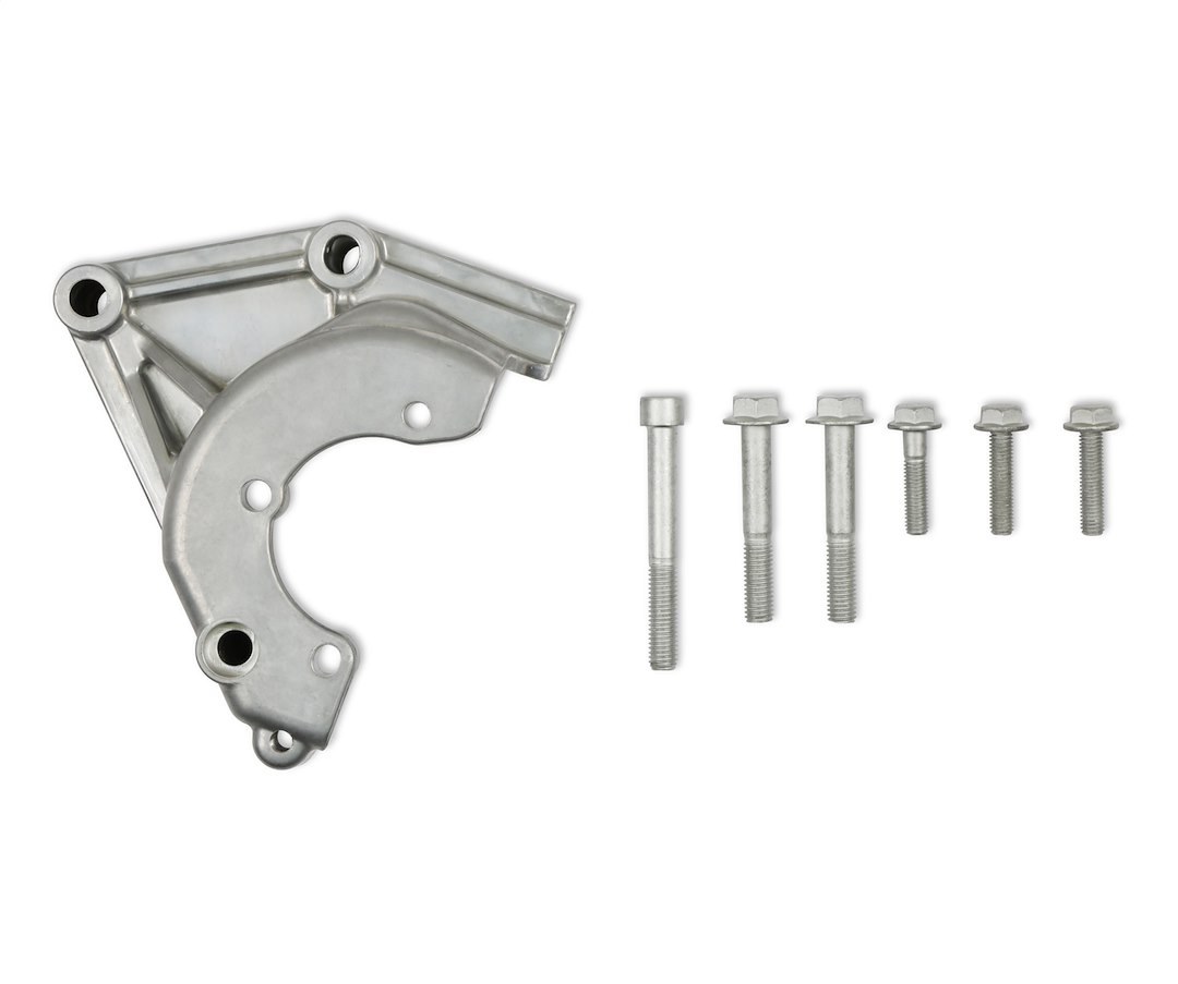 Holley Power Steering Pump Bracket, For Use with GM Small Block Gen III/ IV – Lsa/ Ls Engines, Natural Cast Aluminum, With Mounting Hardware – 20-165