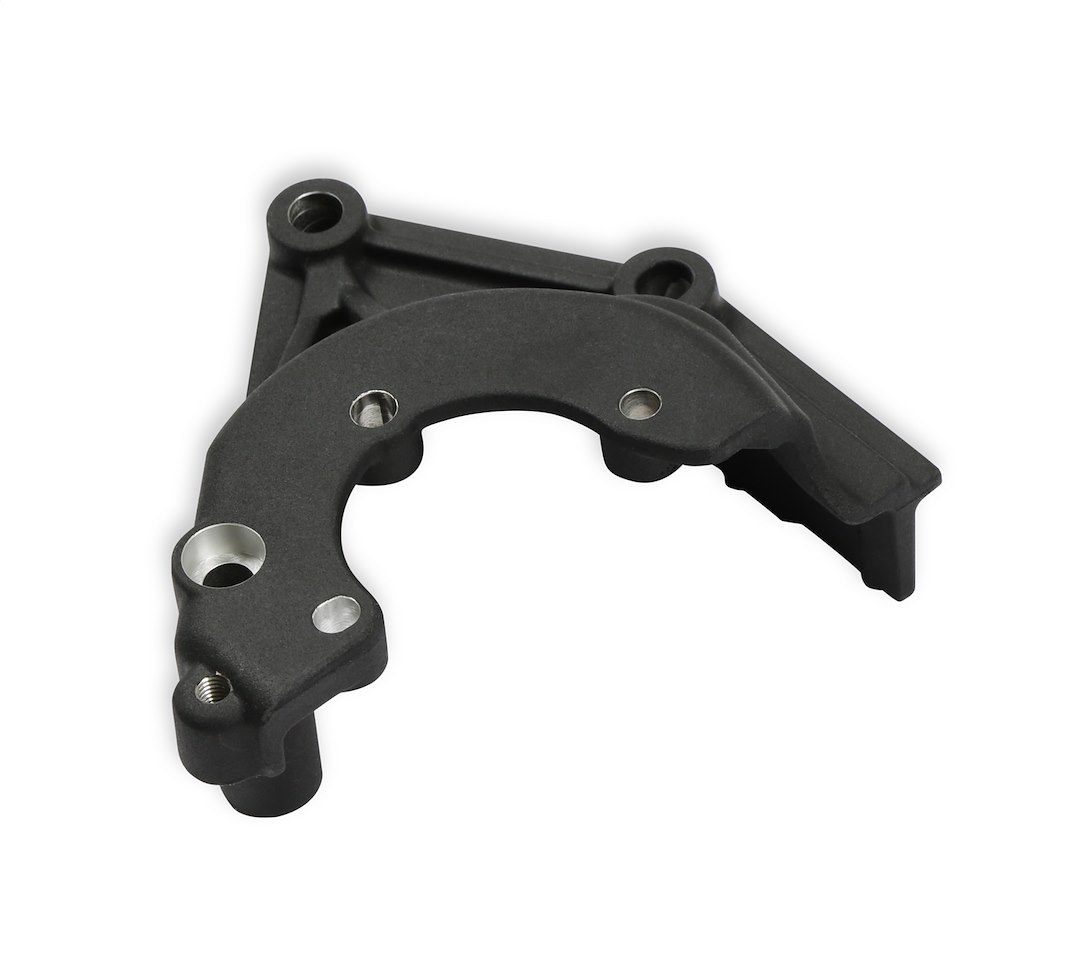 Holley Power Steering Pump Bracket, For Use with GM Small Block Gen III/ IV – Lsa/ Ls Engines, Black Cast Aluminum, With Mounting Hardware – 20-165BK