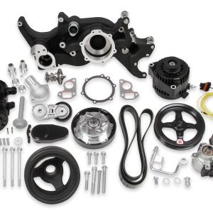 Holley Accessory Drive Belt Kit, For Use with GM Ls Series Engines, Mid-Mount – 20-185BK