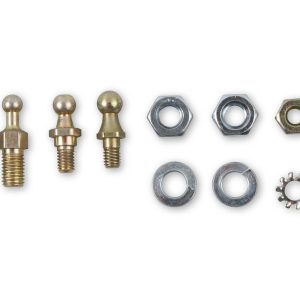 Holley Carburetor Throttle Stud, Ball Stud, With 1 of Each: 1/4 Inch, 5/16 Inch, 7/32 Inch, 3/8 Inch Diameter, Set of 4 – 20-2