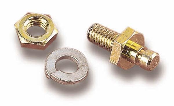Holley Carburetor Throttle Stud, Ball Stud, 7/32 Inch Diameter, Single, With Nut and Washer – 20-37