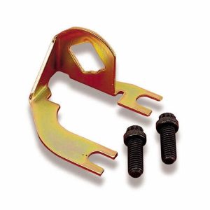Holley Carburetor Trans Kickdown Bracket, For Use with GM TH-350 Transmission, Gold Anodized, Steel, With Mounting Screws – 20-45