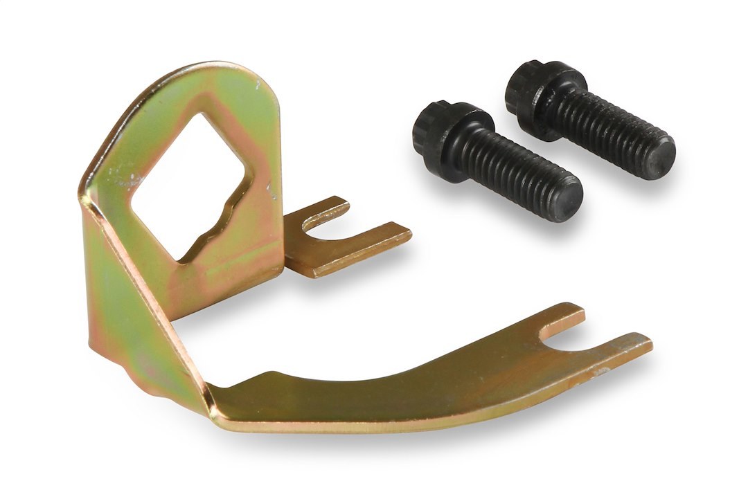 Holley Carburetor Trans Kickdown Bracket, For Use with GM TH-350 Transmission, Gold Anodized, Steel, With Mounting Screws – 20-45
