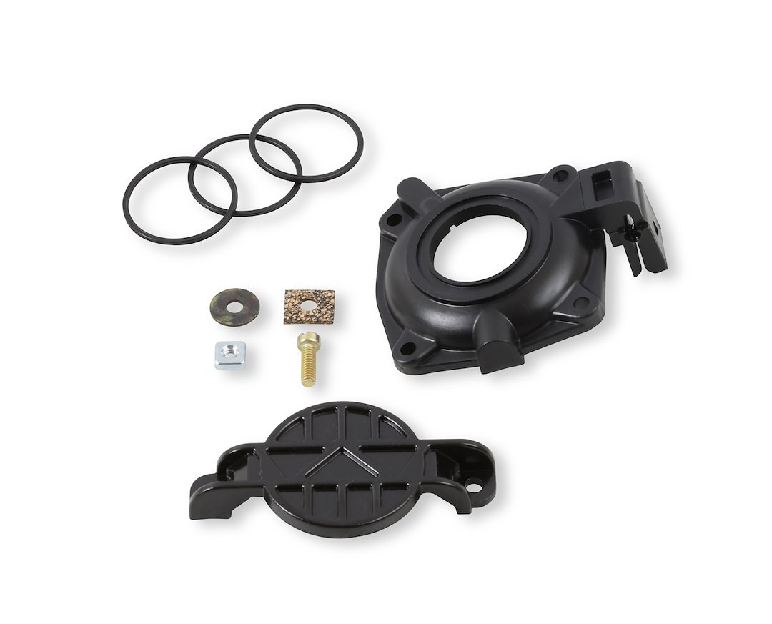 Holley Carburetor Vacuum Secondary Diaphragm Cover, For Use with 4 Barrel Carburetors, Non Adjustable, Black, Plastic, Single – 20-59
