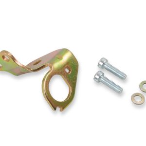 Holley Solenoid Mounting Bracket, Throttle Solenoid Bracket, Fits Many Holley Aftermarket Carburetors, Natural, Brass – 20-9