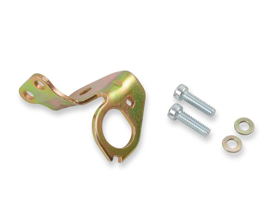 Holley Solenoid Mounting Bracket, Throttle Solenoid Bracket, Fits Many Holley Aftermarket Carburetors, Natural, Brass – 20-9