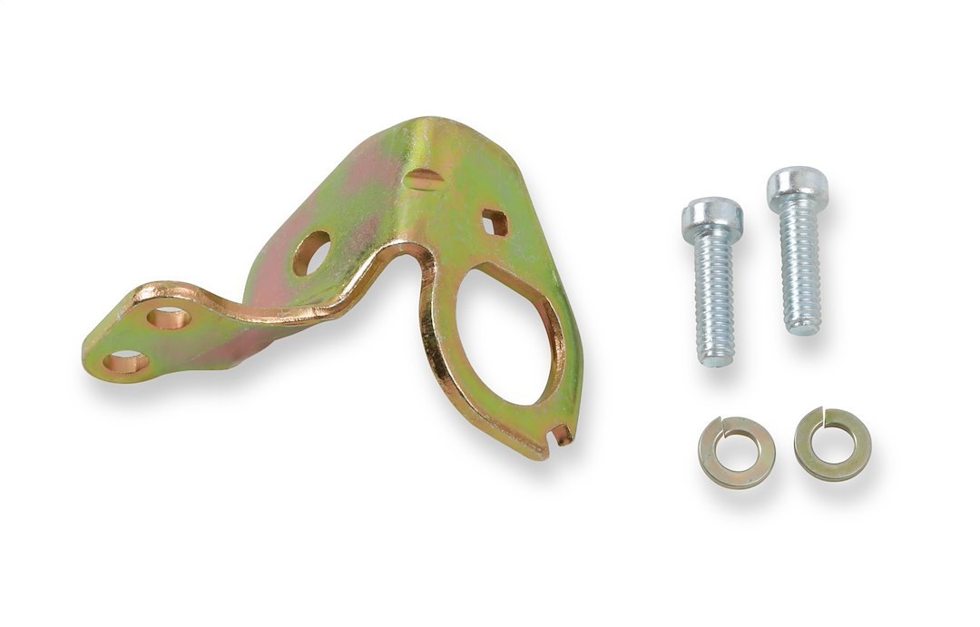 Holley Solenoid Mounting Bracket, Throttle Solenoid Bracket, Fits Many Holley Aftermarket Carburetors, Natural, Brass – 20-9