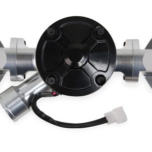 Holley Water Pump, For Use with Chevrolet Big Block Engines, 6-1/2 Inch Depth, Black, Aluminum, 40 Gallon Per Minute (gpm) Electric – 22-126