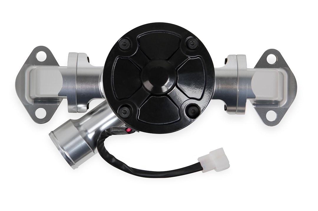 Holley Water Pump, For Use with Chevrolet Big Block Engines, 6-1/2 Inch Depth, Black, Aluminum, 40 Gallon Per Minute (gpm) Electric – 22-126