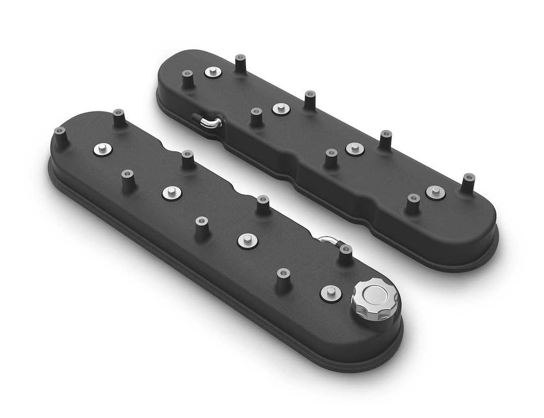 Holley Valve Cover, For Use with GM Ls Engines, Tall/ 0.54 Inch Additional Internal Clearance, With Billet Aluminum Oil Fill Cap – 241-112