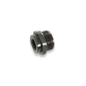 Holley Adapter Fitting, 9/16 Inch-24 Male Thread to 1/2 Inch-20 Female Thread, Natural, Brass, Single – 26-27