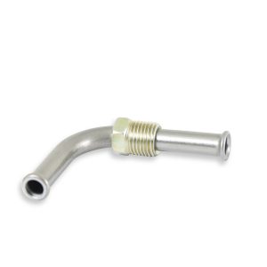 Holley Carburetor Fuel Inlet Fitting, Universal, 5/16 Inch Hose Size, 1/2 Inch-20 Thread Size, Gold Iridited, Single – 26-44