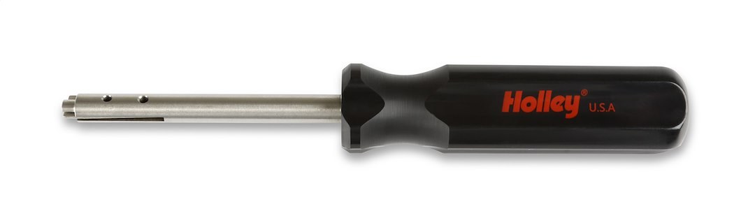 Holley Carburetor Metering Jet Removal Tool, Long Design, Black and Red Handle with Steel Driver – 26-68
