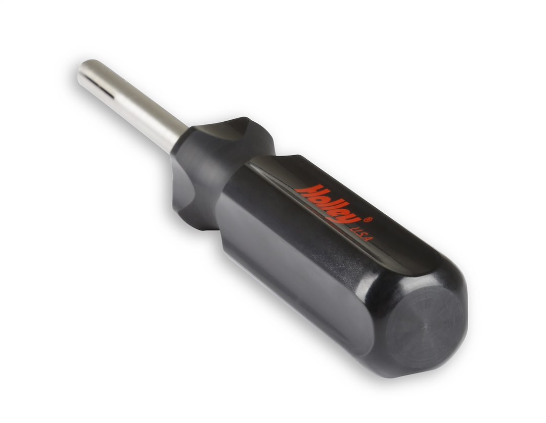 Holley Carburetor Metering Jet Removal Tool, Long Design, Black and Red Handle with Steel Driver – 26-68
