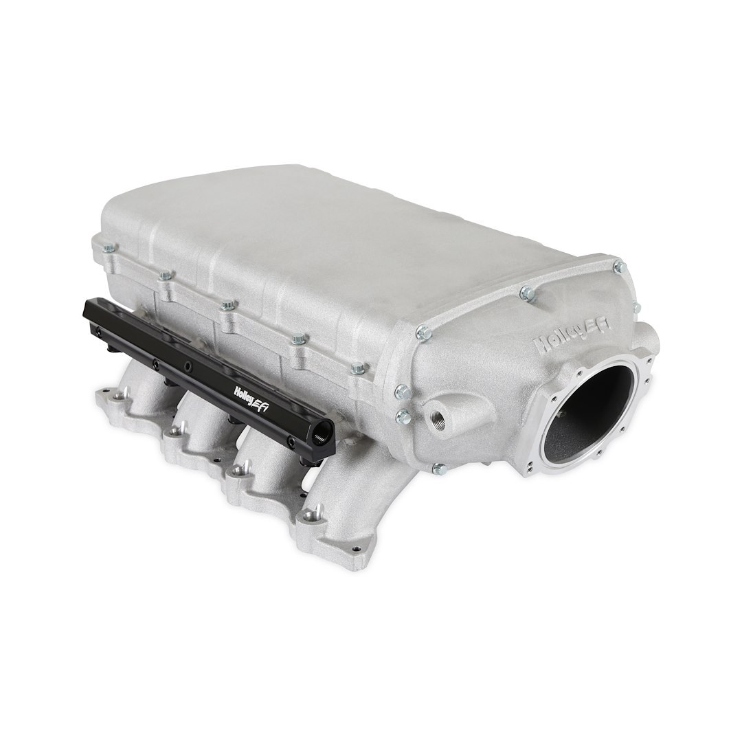 Holley Intake Manifold, Efi, For Use with 2015 to 2020 GT350/ 2019 to 2022 GT500 Ford Coyote Engines, Fuel Injected, Aluminum, Non-EGR – 300-912