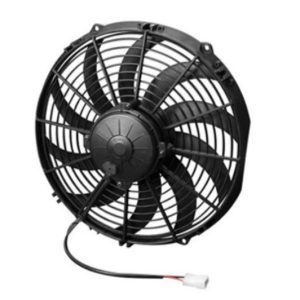 Holley Cooling Fan, Spal ®, Electric, 1451 Cubic Feet Per Minute, 12 Inch Diameter, 10 Blade, Puller, With Plastic Shroud – 30102029
