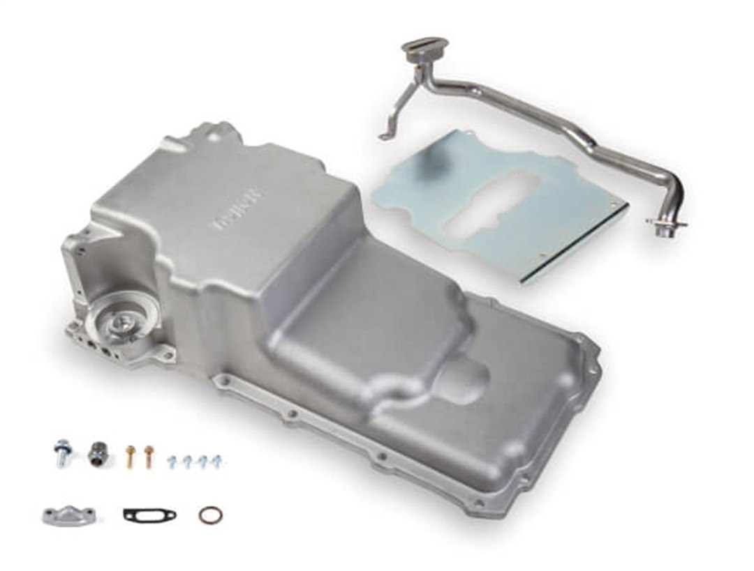 Holley Oil Pan, For Retro Fit of GM Ls Series Engine Into 1955-1987 GM Muscle Car/ Classic Car/ Trucks, 6.2 Quarts with Stock Filter – 302-2