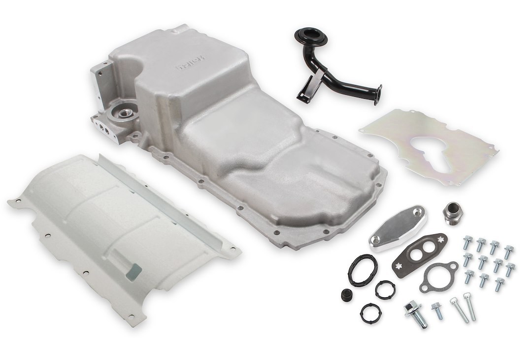 Holley Oil Pan, For Gen-V Lt Direct Injected Engines, Drag Race, 6.1 Quarts, With Windage Tray, For Use with Driver Side Dipstick – 302-21