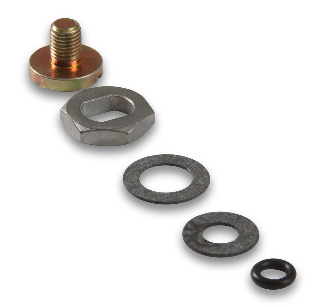 Holley Carburetor Needle and Seat Hardware, For Use with Externally Adjustable Float, With 1 Each: Adjusting Nut with Gasket – 34-7