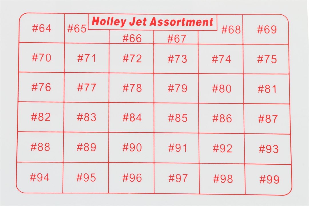 Holley Carburetor Metering Jet, For Use with Holley Two and Four Barrel Carburetors, Gasoline – 36-181