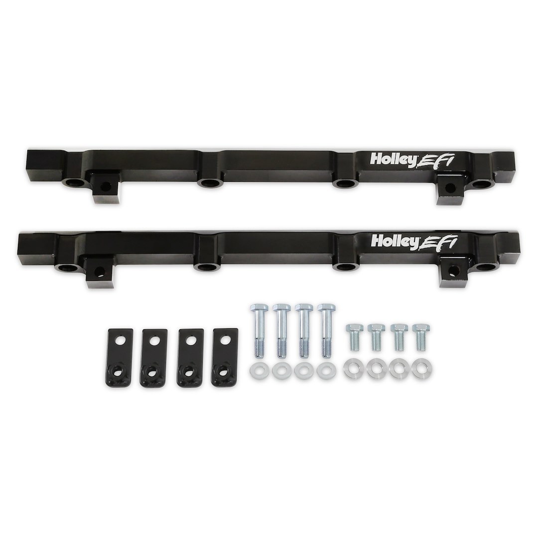 Holley Fuel Injector Rail, Efi, For Use with GM LS1/ LS2/ LS6 Engines, Anodized, Black, Aluminum – 534-269