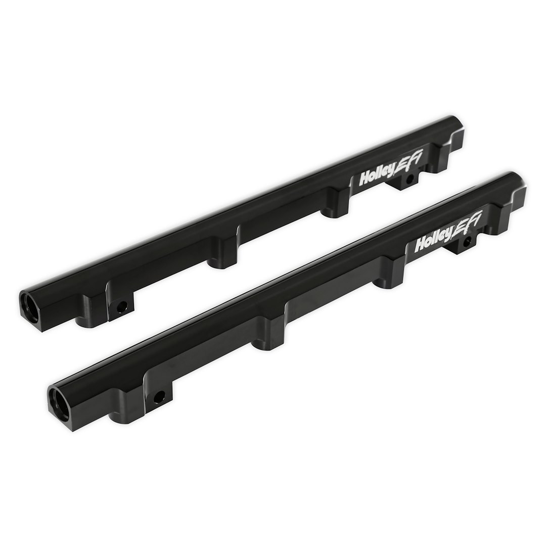 Holley Fuel Injector Rail, Efi, For Use with GM LS1/ LS2/ LS6 Engines, Anodized, Black, Aluminum – 534-269