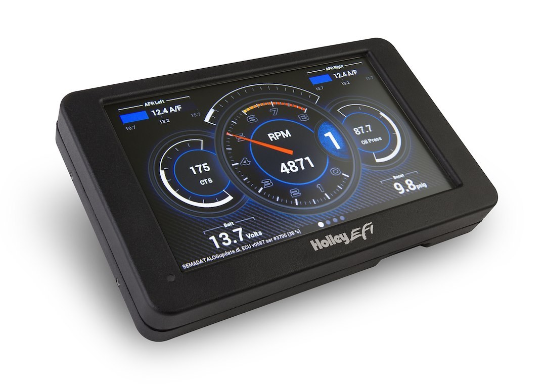 Holley Digital Dash, Efi, For Use with All Holley Efi Systems, 7 Inch Color Touch Screen/ 800X480 Resolution/ Auto Brightness – 553-106