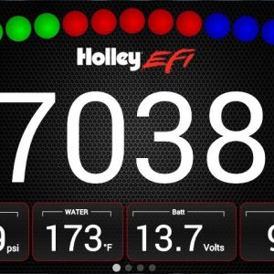 Holley Digital Dash, Efi, For Use with All Holley Efi Systems, 7 Inch Color Touch Screen/ 800X480 Resolution/ Auto Brightness – 553-106