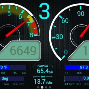 Holley Digital Dash, Efi, For Use with All Holley Efi Systems, 7 Inch Color Touch Screen/ 800X480 Resolution/ Auto Brightness – 553-106