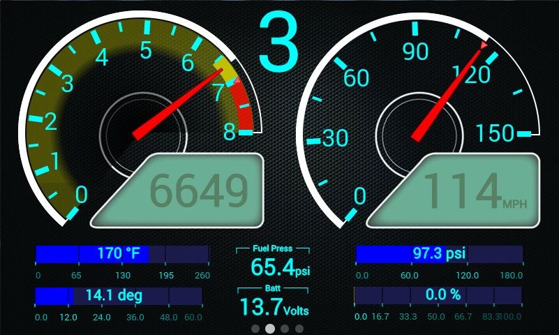 Holley Digital Dash, Efi, For Use with All Holley Efi Systems, 7 Inch Color Touch Screen/ 800X480 Resolution/ Auto Brightness – 553-106