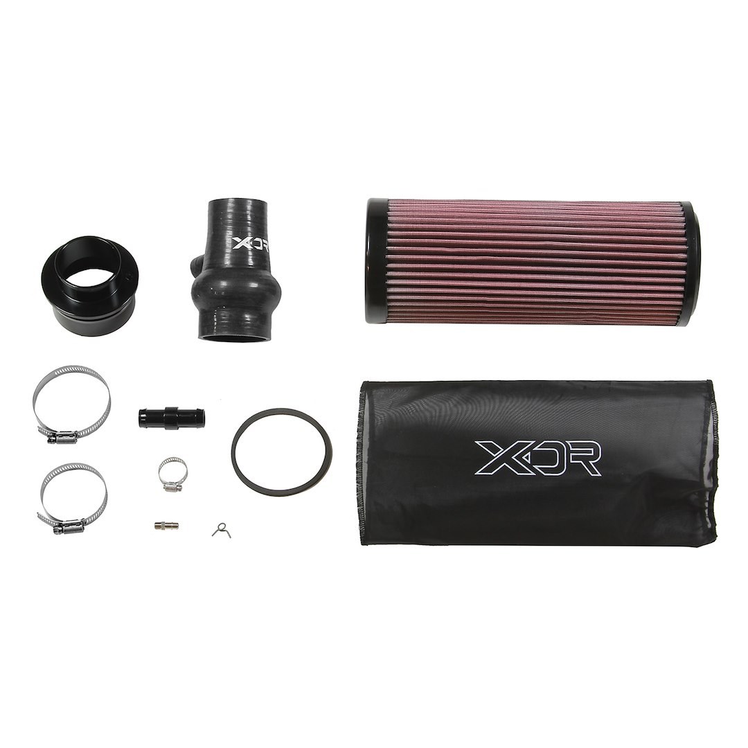 Holley Cold Air Intake, Xdr Performance, Silicone Tube, High Flow 8 Panel Red Cotton Gauze Filter, With Mounting Hardware – 615906