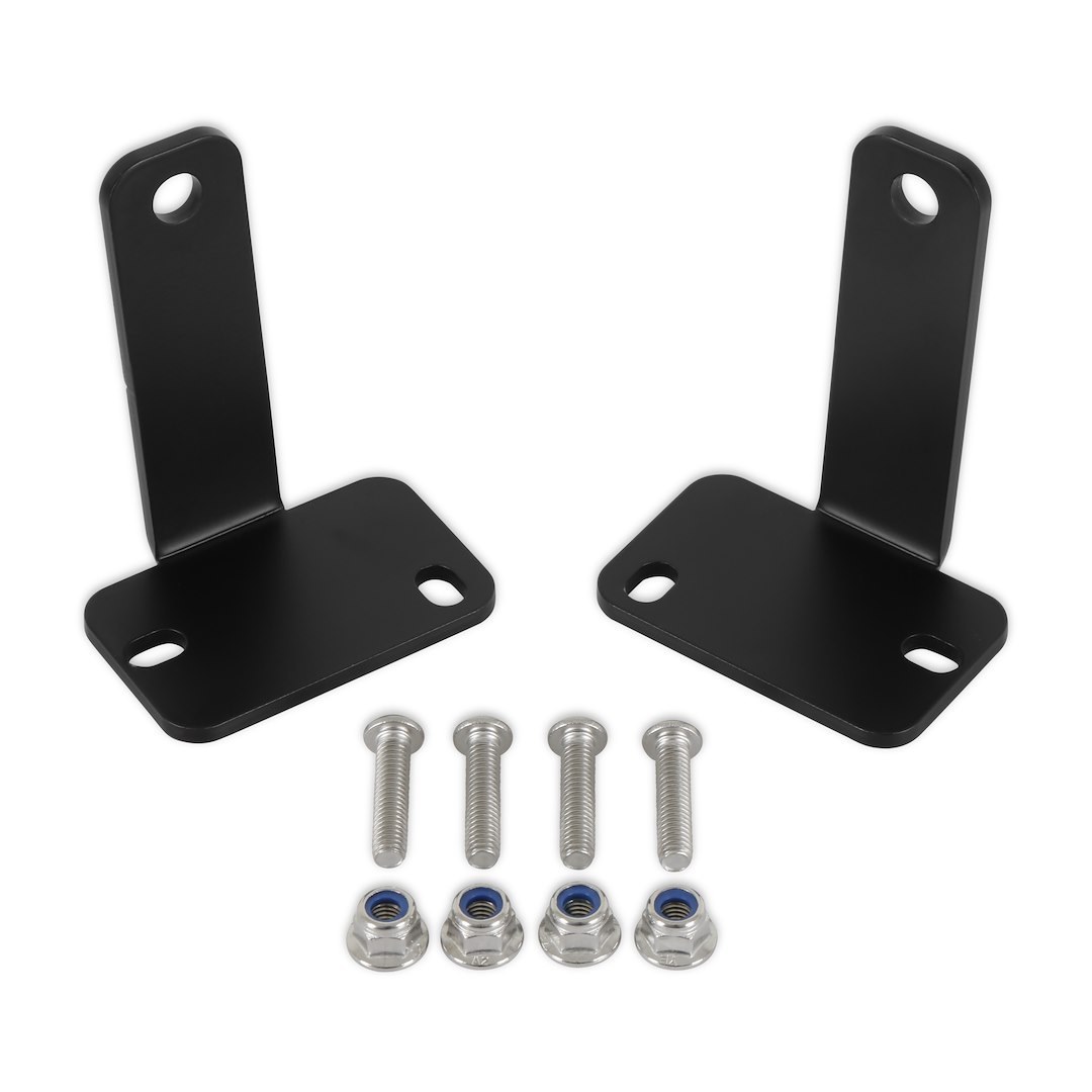 Holley Bumper Light Mount, Anvil Off Road, For 20 Inch Light Bar, Steel, Black, Powder Coated, With Mounting Hardware, Set of 2 – 628-32AOR