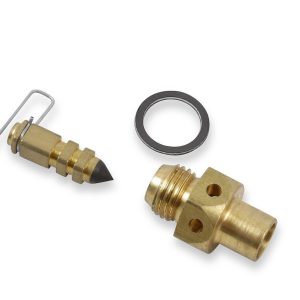 Holley Carburetor Needle and Seat, For Use with Most Holley Performance Carburetors, High Flow, Non-Adjustable, 0.0785 Inch Seat Size, Viton – 6-511