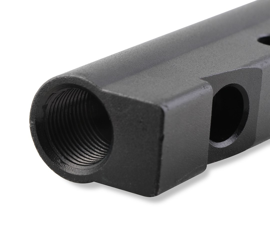 Holley Fuel Injector Rail, For Use with OEM LS3 V8 Intake Manifolds, Aluminum, 11/16 Inch Bore Diameter, -8 AN Threads – 850013