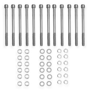 Holley Valve Cover, For Use with Ford Small Block Engines, Perimeter Bolt, Sniper Logo, Anodized, Silver, Aluminum, Set of 2 – 890012
