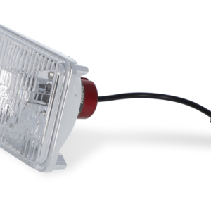 Holley Headlight Conversion Kit, Retrobright, Replaces Old-School Sealed Beam Headlight, 4 Inch X 6 Inch Rectangular – LFRB121