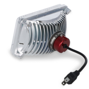 Holley Headlight Conversion Kit, Retrobright, Replaces Old-School Sealed Beam Headlight, 4 Inch X 6 Inch Rectangular – LFRB121