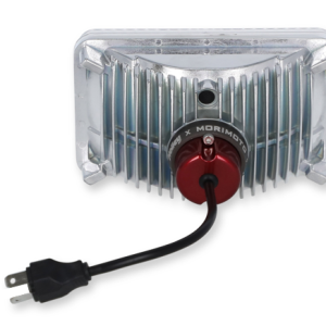 Holley Headlight Conversion Kit, Retrobright, Replaces Old-School Sealed Beam Headlight, 4 Inch X 6 Inch Rectangular – LFRB121