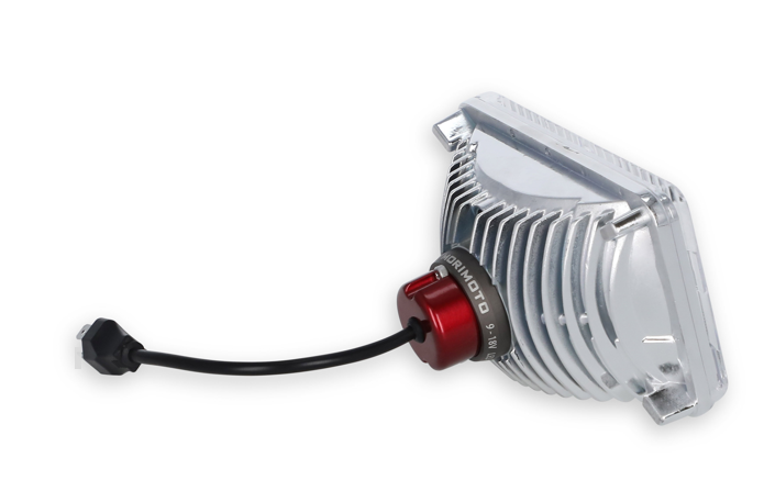Holley Headlight Conversion Kit, Retrobright, Replaces Old-School Sealed Beam Headlight, 4 Inch X 6 Inch Rectangular – LFRB141