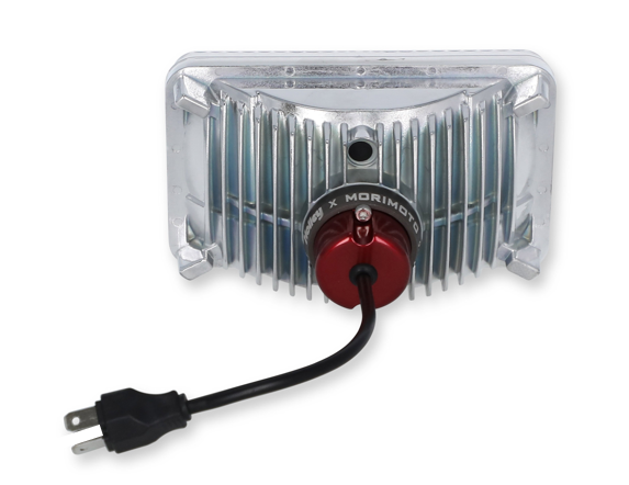 Holley Headlight Conversion Kit, Retrobright, Replaces Old-School Sealed Beam Headlight, 4 Inch X 6 Inch Rectangular – LFRB141