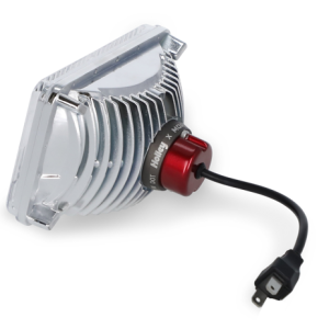 Holley Headlight Conversion Kit, Retrobright, Replaces Old-School Sealed Beam Headlight, 4 Inch X 6 Inch Rectangular – LFRB141