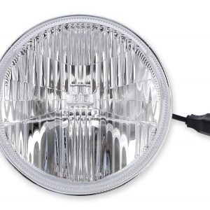 Holley Headlight Conversion Kit, Retrobright, Replaces Old-School Sealed Beam Headlight, 7 Inch Round, Polycarbonate Lined Lens – LFRB155