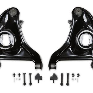 Holley Control Arm, Rekudo, Stamped, Non Adjustable, Black, Steel, With Ball Joint/ Bushing/ Grease Fittings/ Mounting Hardware, Set of 2 – RK100-21L