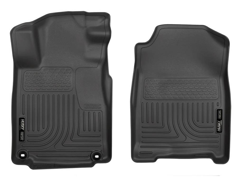 Husky Liners Floor Liner, Weatherbeater™, Black, Molded Fit, Raised Ridge, Tpe (thermoplastic Elastomer), 2 Piece – 15531